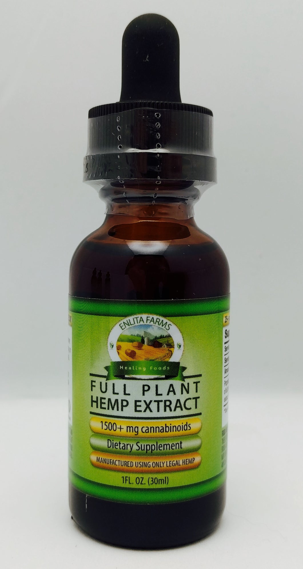 Enlita Farms CBD oil Full-spectrum Hemp Extract Tincture 1500mg - 30 mL