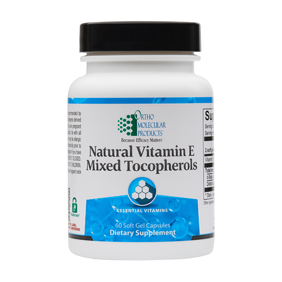 Ortho Molecular Natural Vitamin E 60 ct
