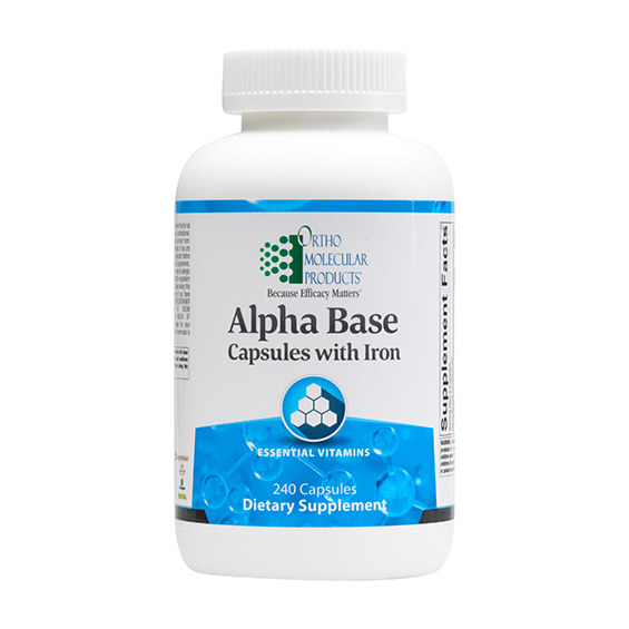 Ortho Molecular Alpha Base with Iron - 240 ct