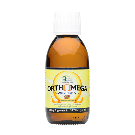 Ortho Molecular Orthomega Liquid Fish Oil Mango - 150 Ml - Human Nature LLC