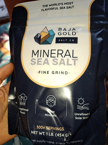 Sea Agri Baja Gold Fine Grain Sea Salt 1 lb