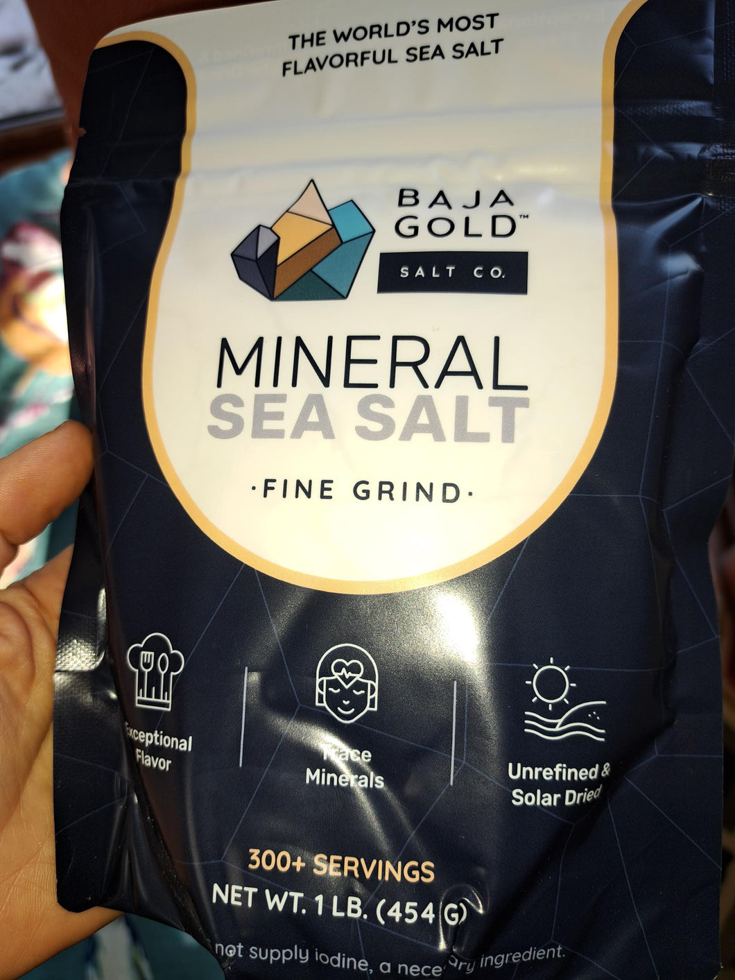 Sea Agri Baja Gold Fine Grain Sea Salt 1 lb