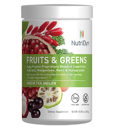 NutriDyn Fruits & Greens 300g Green Tea & Melon