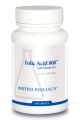 Biotics Research Folic Acid 800 - 180 tabs