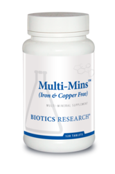 Biotics Research Multi-Mins (Iron and Copper Free) - 120 tabs