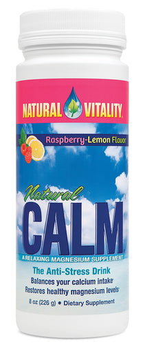 Natural Vitality Natural Calm - Raspberry-Lemon - 8oz