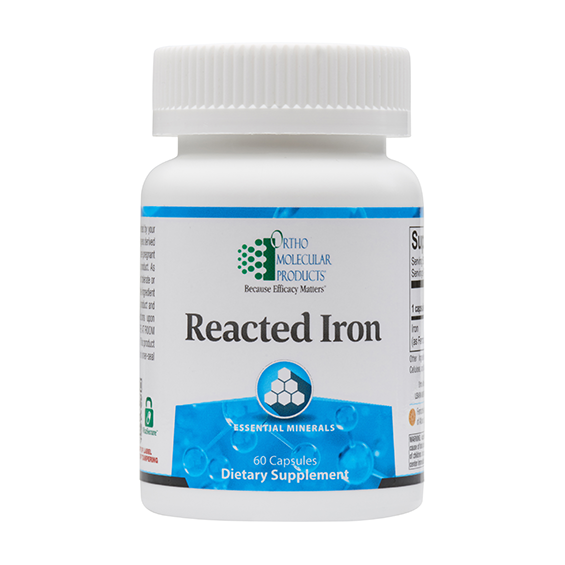 Ortho Molecular Reacted Iron - 60 ct