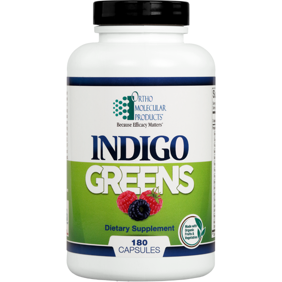 Ortho Molecular Indigo Greens capsules 180ct