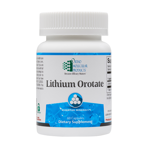 Ortho Molecular Lithium Orotate - 60 ct