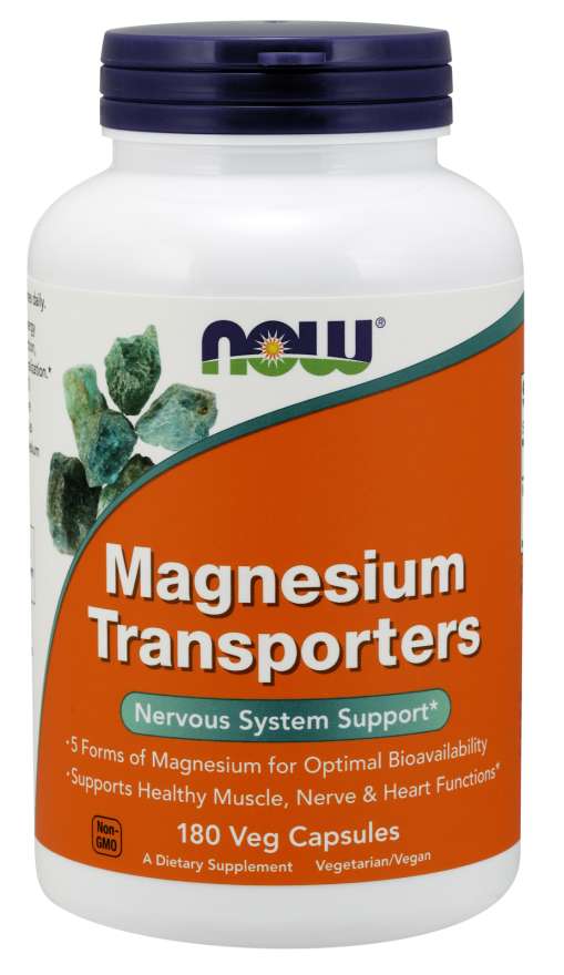 NOW Magnesium Transporters 180 veg capsules