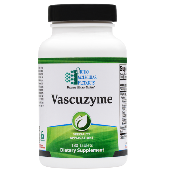 Ortho Molecular Vascuzyme 120 ct